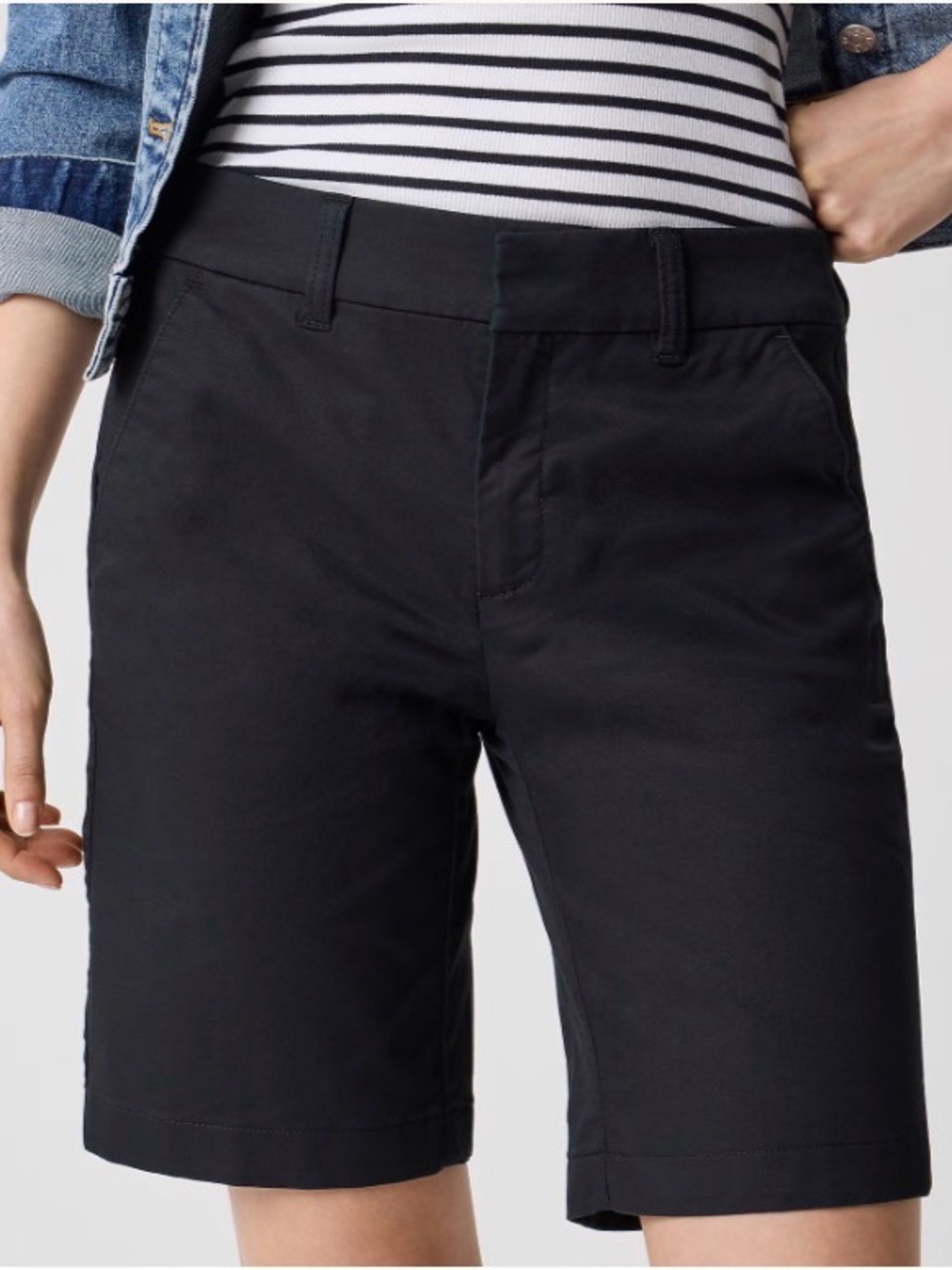 NWT J. Crew Factory Black Bermuda Shorts